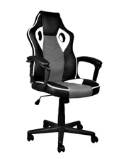 Raidmax Игровое компьютерное кресло, Искусственная кожа, Черно-белое