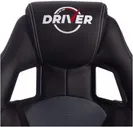GT Кресло Комус Driver, искусственная кожа черная/серая компьютерное кресло