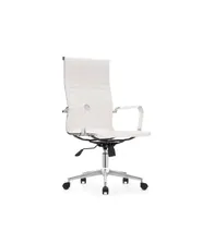 Компьютерное кресло Reus экокожа white 15735