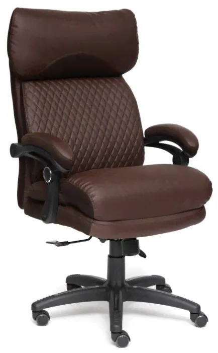 Компьютерное кресло TetChair Chief для руководителя, обивка: текстиль/искусственная кожа, цвет: коричневый-0