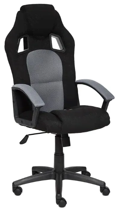 Компьютерное кресло TetChair Драйвер игровое, обивка: текстиль, цвет: серый/черный