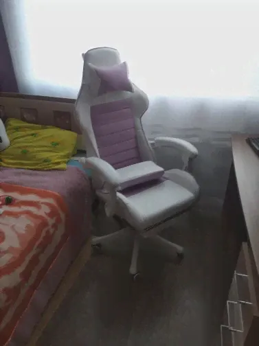 🛍 Игровое кресло, офисное компьютерное кресло розового цвета, Гоночное кресло LOL для Интернет-кафе, девушек, мужчин, стул для дома и спальни, вращающееся кресло-2