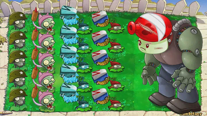 Gatling Pea Cattail Vs Team Melon Vs Dr Zomboss Plants Vs Zombies Zombotany Battlez