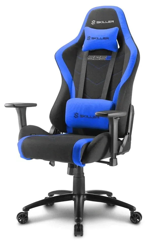 Компьютерное кресло Sharkoon SKILLER SGS2 игровое, обивка: текстиль, цвет: blue-1