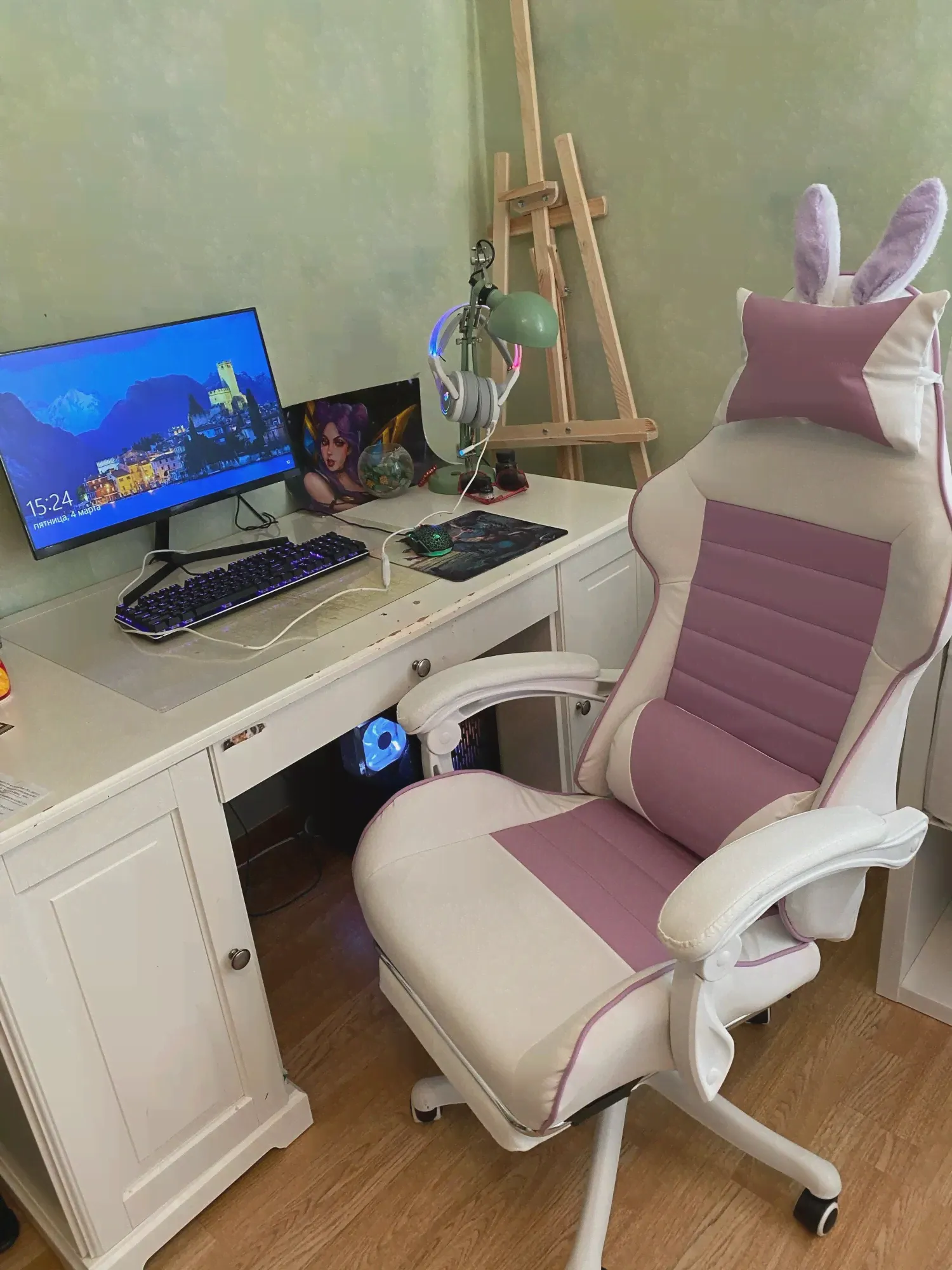 🛍 Игровое кресло, офисное компьютерное кресло розового цвета, Гоночное кресло LOL для Интернет-кафе, девушек, мужчин, стул для дома и спальни, вращающееся кресло