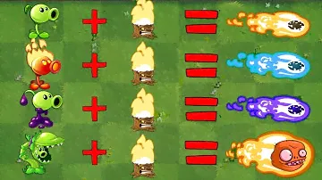 Pvz 2 Discovery - All PEA Plants FUSION & Evolution