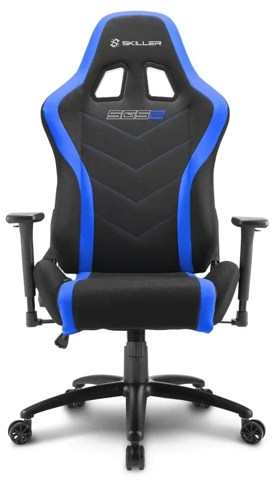 Компьютерное кресло Sharkoon SKILLER SGS2 игровое, обивка: текстиль, цвет: blue-2