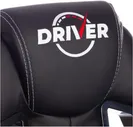 GT Кресло Комус Driver, искусственная кожа черная/серая компьютерное кресло