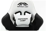 Игровое компьютерное кресло EMPEROR CAMP 925, Черно-белое без подставки для ног
