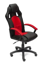 Компьютерное кресло Tetchair Driver Иск.кожа черная / Ткань красная, 36-6/08