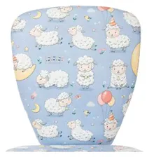 Детское компьютерное кресло Бюрократ KD-W10/SHEEPS, белый пластик, цвет голубой овечки