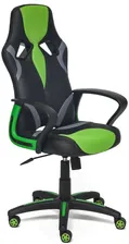 Richman Кресло компьютерное Tetchair RUNNER экокожа ткань черный зеленый компьютерное кресло