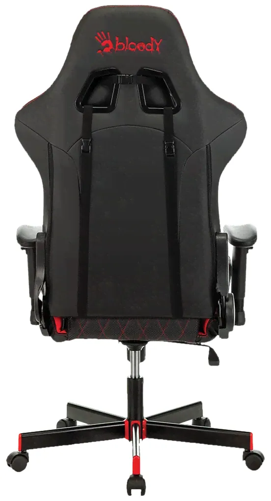 Bonro Кресло игровое A4Tech Bloody GC-870 черный/красный ромбик эко.кожа крестовина Bloody GC-870 компьютерное кресло-3